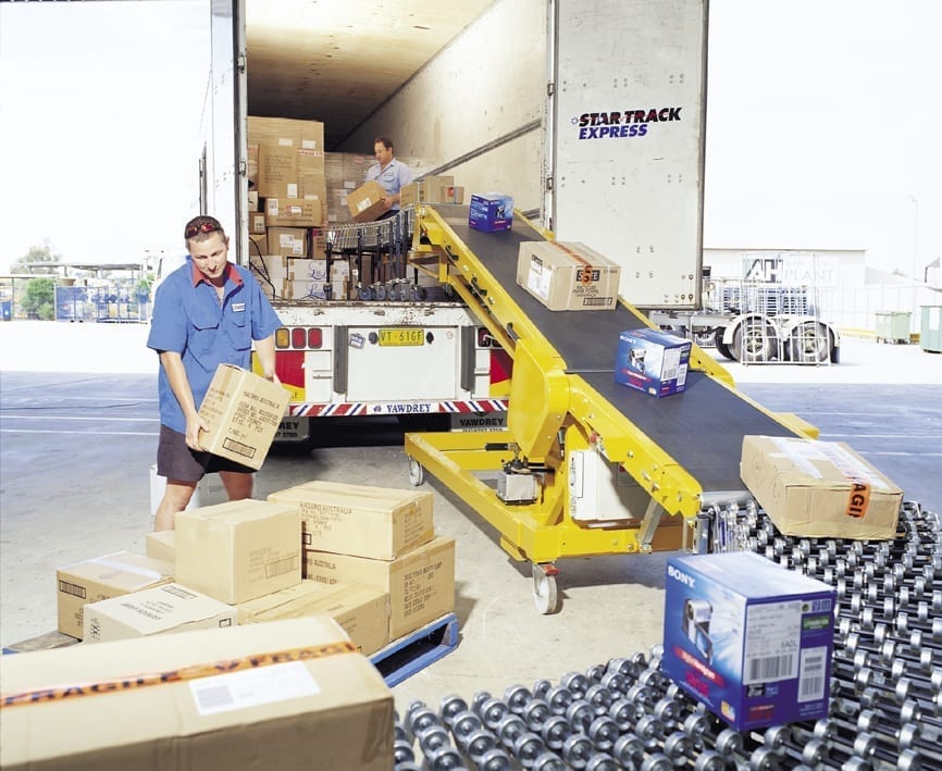 Trailer Unloading Conveyors Telescopic