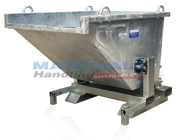 Tipping Bins Forklift Mounted and Crane Lifting Roll Over