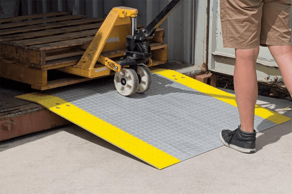 Aluminium Dock Plate use with trolleys