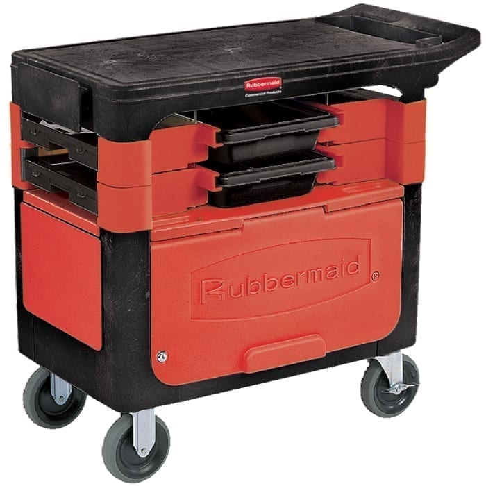 B618088 Trades Cart with Locking Cabinet