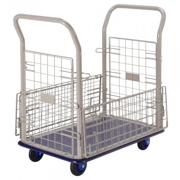 BNB107 OPEN Prestar Platform Trolleys – Removeable Mesh Sides