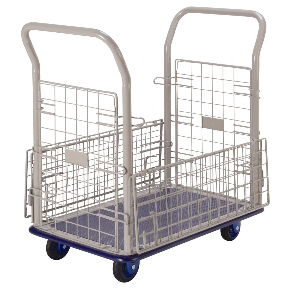 BNB107 OPEN Prestar Platform Trolleys – Removeable Mesh Sides
