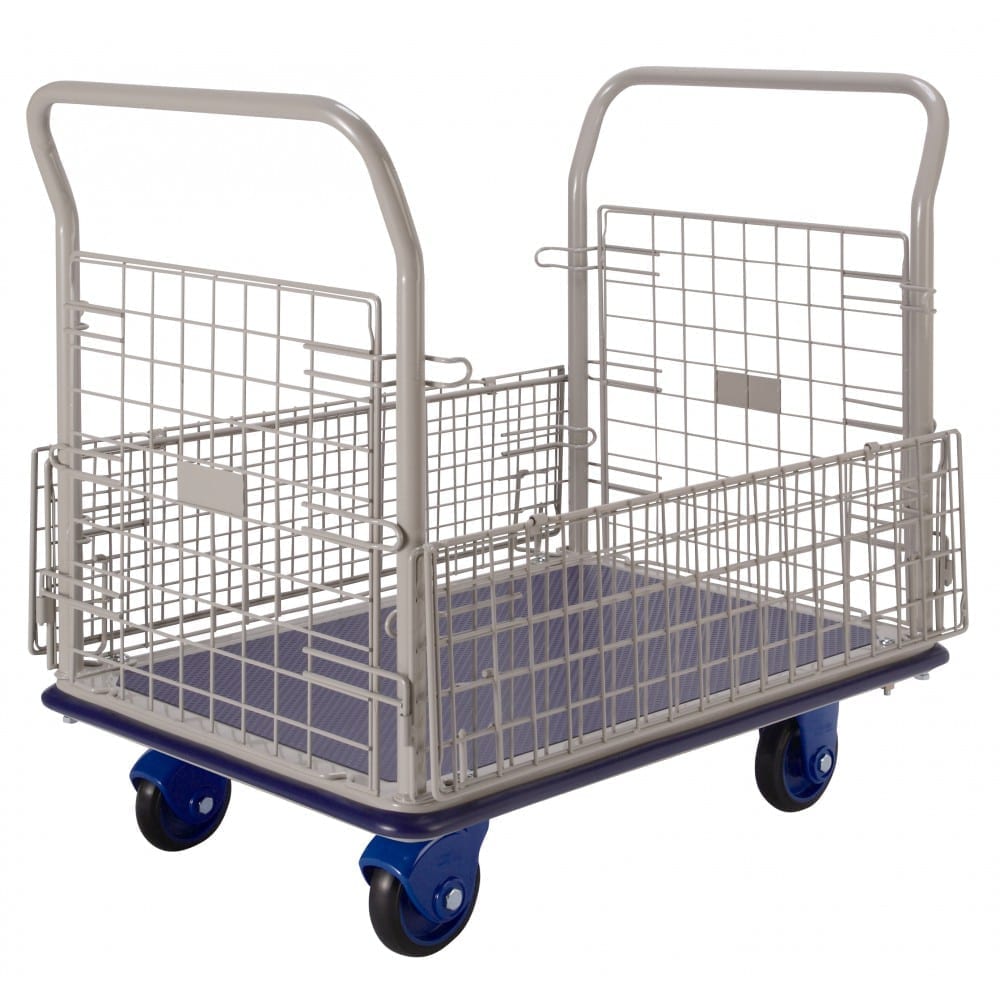 BNF307 OPEN Prestar Platform Trolleys – Removeable Mesh Sides