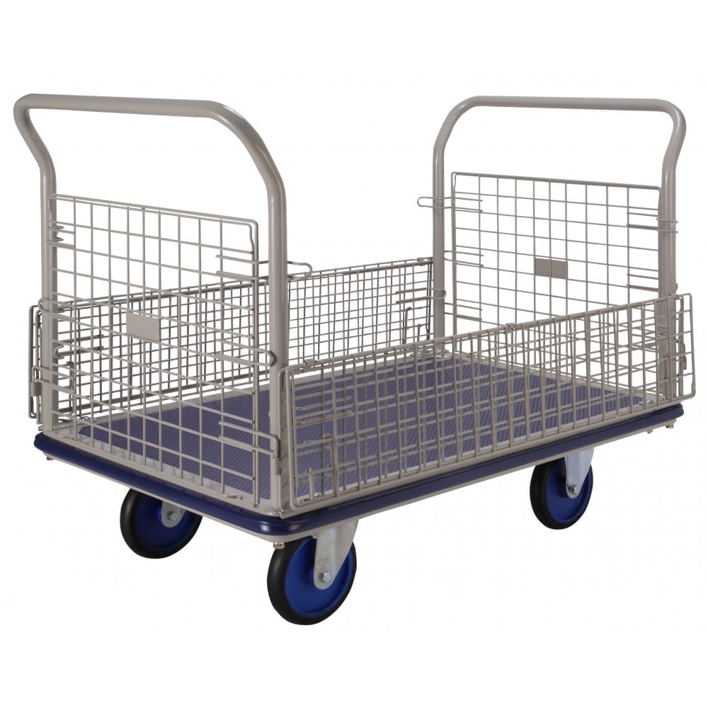 BNG407 OPEN Prestar Platform Trolleys – Removeable Mesh Sides