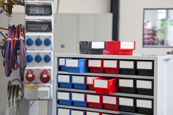 Coloured Bin Cabinets