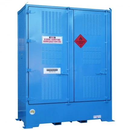 DPR04BB Outdoor Dangerous Goods Store IBCs closed