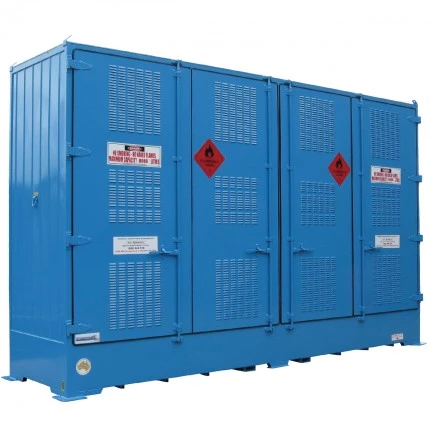 DPR08BB Outdoor Dangerous Goods Store IBCs closed