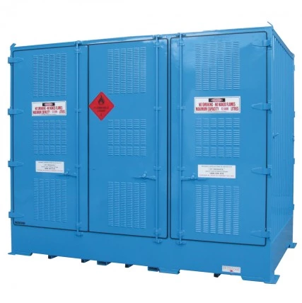 DPR12DBB Outdoor Dangerous Goods Store IBCs closed