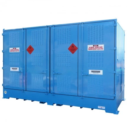 DPR16DBB Outdoor Dangerous Goods Store IBCs closed