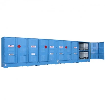 DPR20BB Outdoor Dangerous Goods Store IBCs open