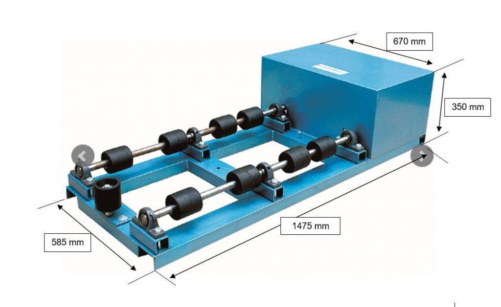 Drum Roller Mixer dimensions