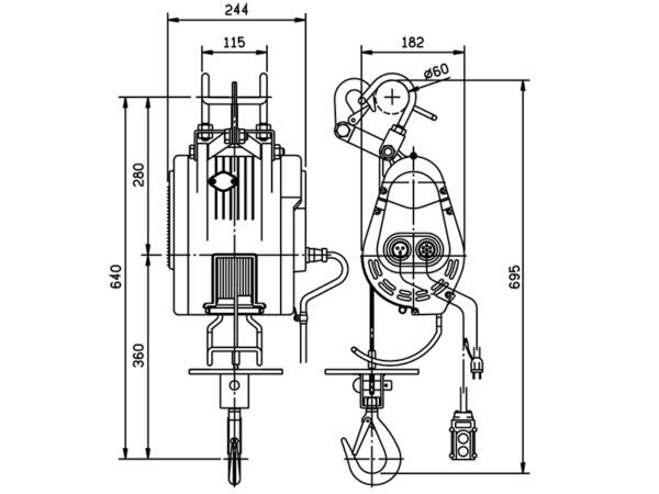 Electric Hoists – Wire Rope LCWS