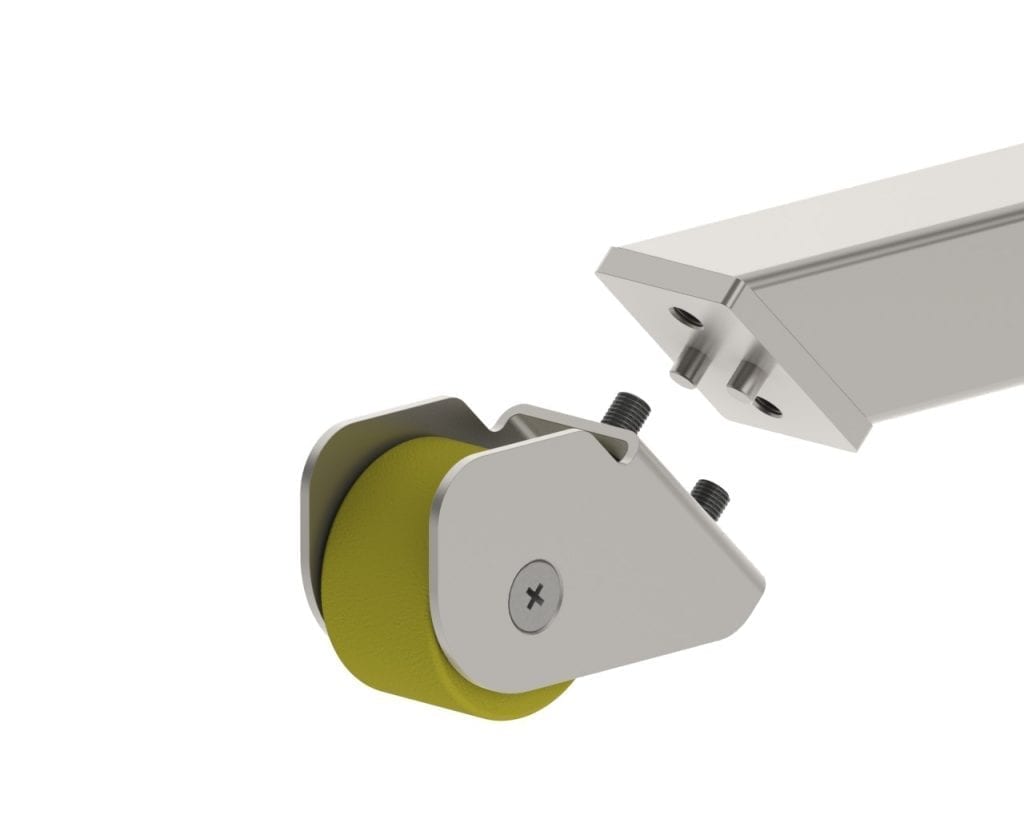 FA1020 80 dia Pallet Wheel x 90mm leg height MatHand Multilift