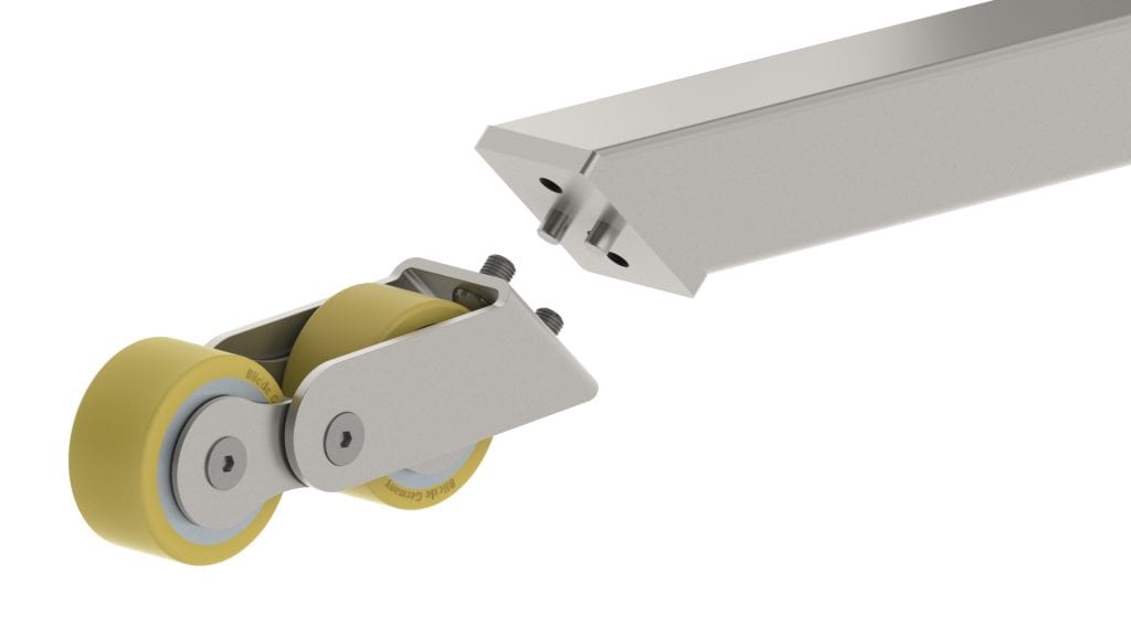 FA1024 Double Front Wheels for Pallet Entry MatHand Multilift