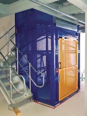 Freight Mate Compact Goods Hoist stairs