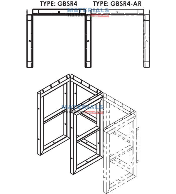 GBSR4AR 3d 003 Gas Cylinder Storage Rack