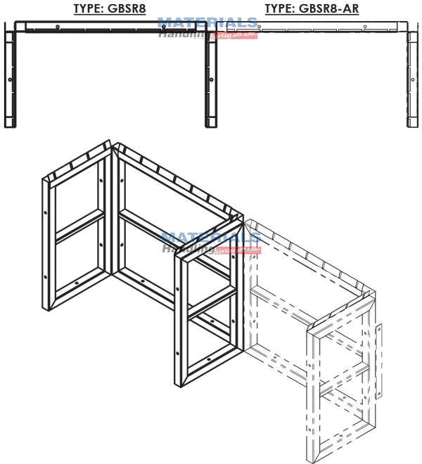 GBSR8AR 3d 003 Gas Cylinder Storage Rack
