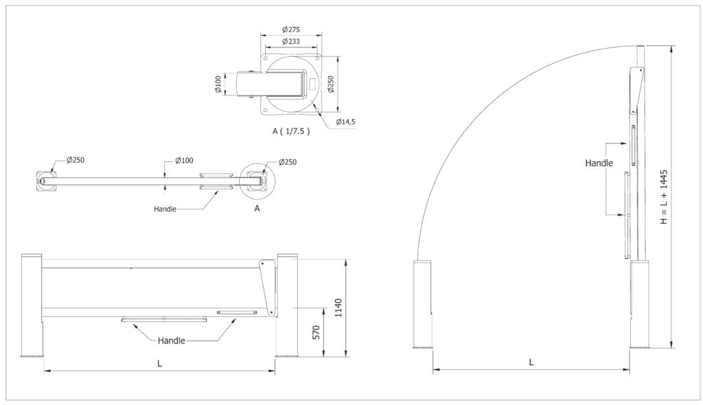 Gates Flexible Impact Absorbing dimensions