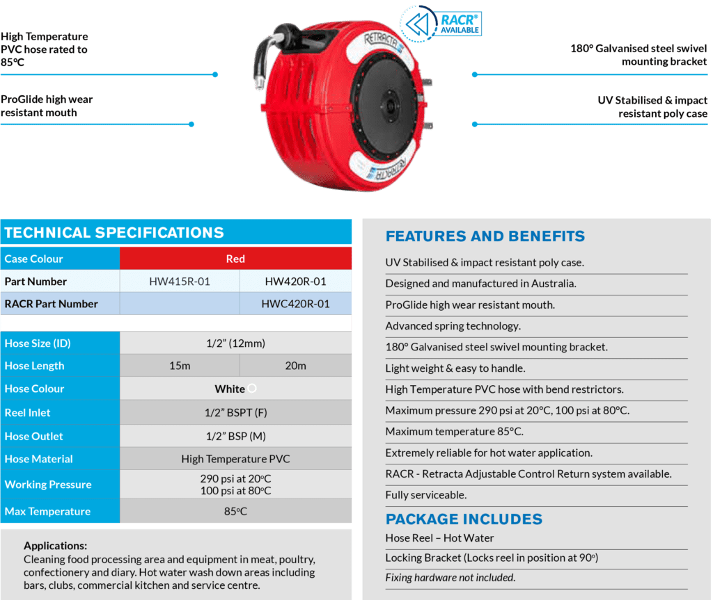 Hose Reels Hot Water