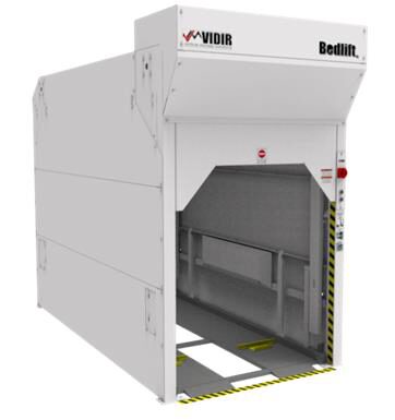 Hospital Bed Stacker Storage BedLift X with side panels