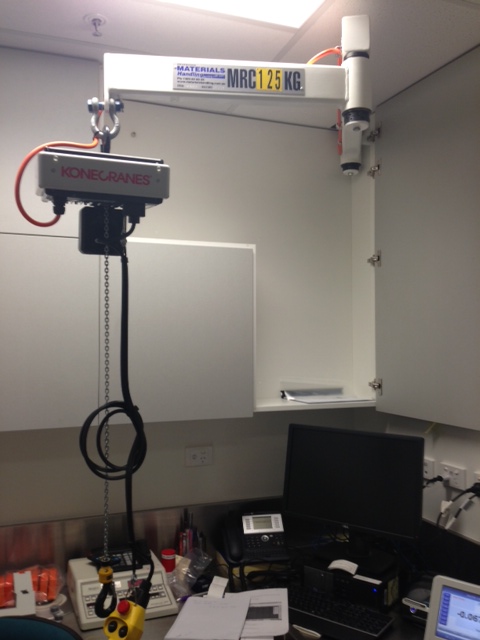 Jib Cranes Articulated Ceiling Mounted PET lab Townsville (2)