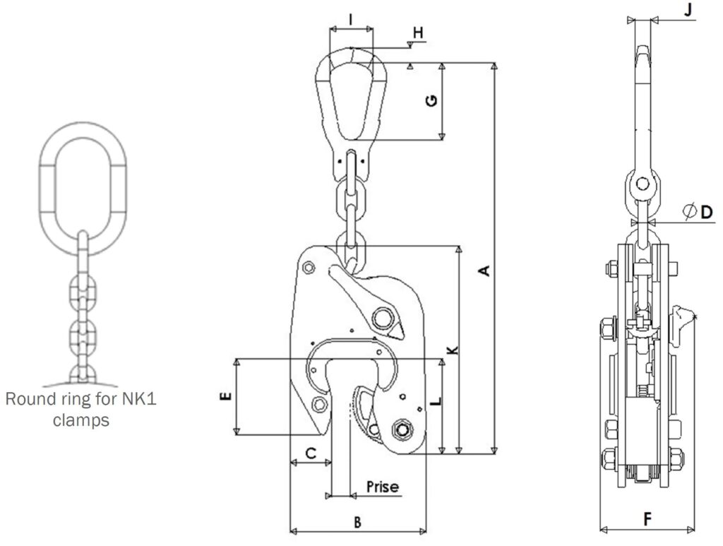 Lifting Clamp NK operation diagram (2)