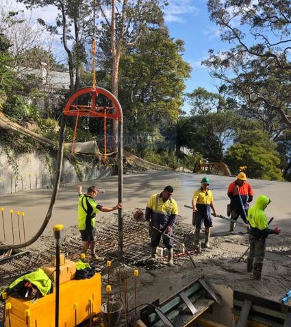 MCML50 Concrete Pump Line Hanger Application