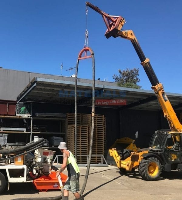MCML50 Concrete Pump Line Hanger in action 3