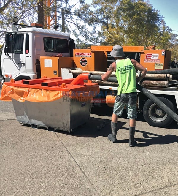 MCPC17 Concrete Washout Bin in Application