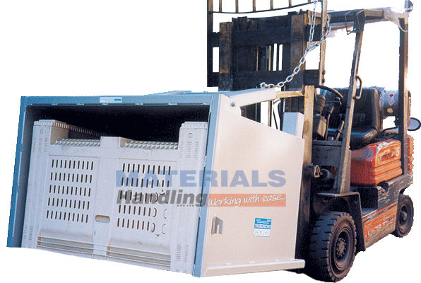 MFBTM Forklift Mounted Bin Tipper – Mechanical empty