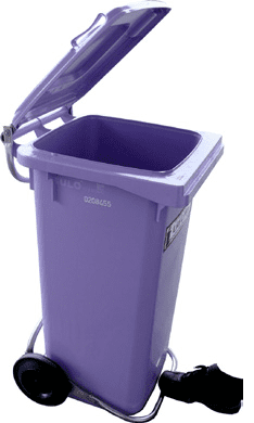MLL240SS Wheelie Bins with Handsfree Lid Lifters