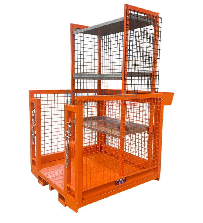 MWPOP S Order Picker Cage with Shelves 1