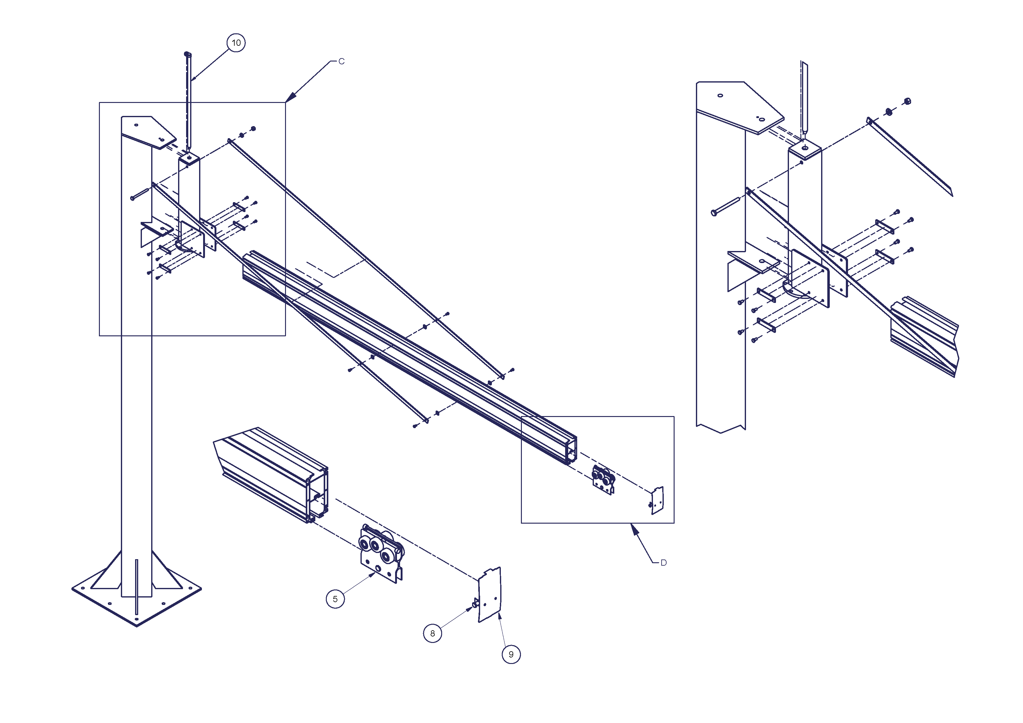 MechRail AHB190 FS ASSEMBLY diagram