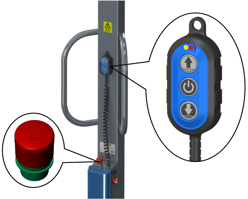 Multilift ML80 push button controls