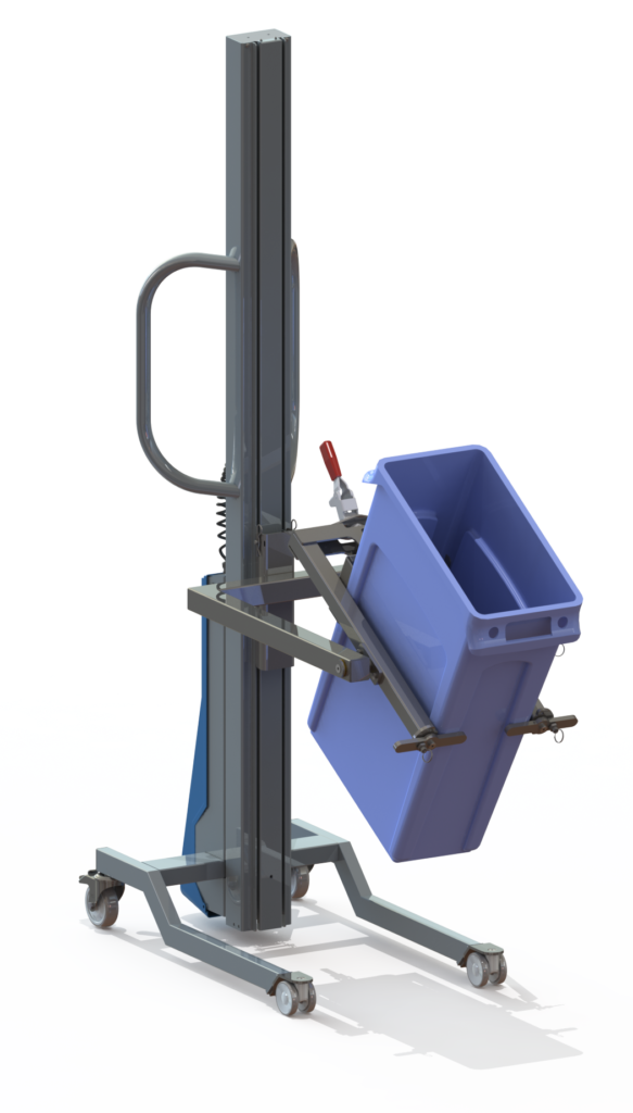 Multilift crate clamp and bin tipper