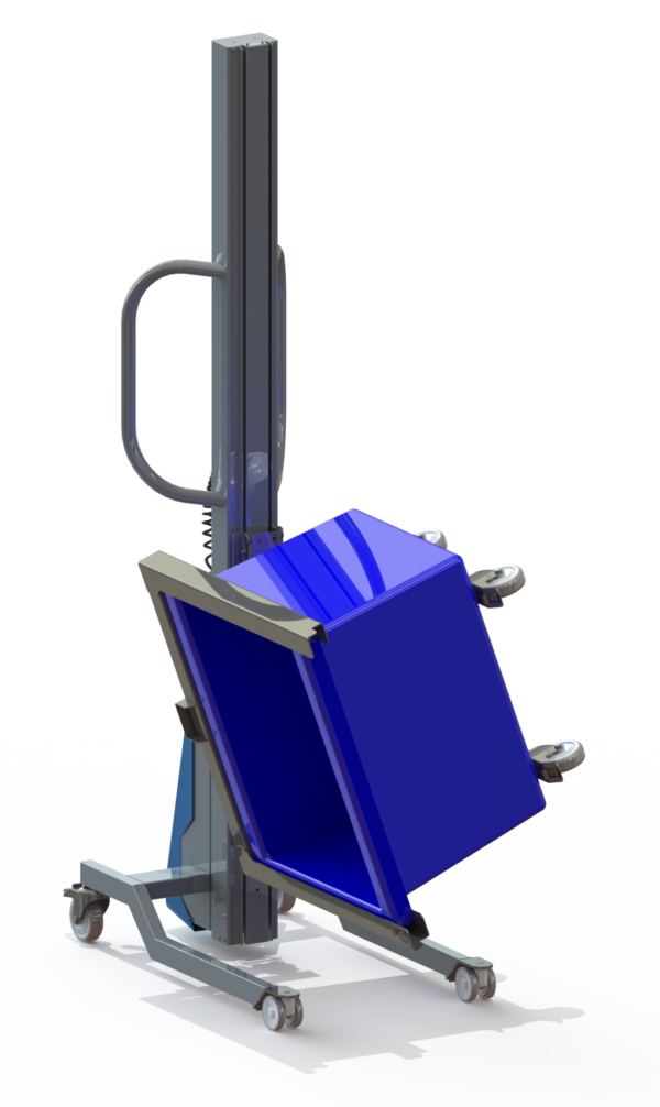 Multilift mobile dolly crate tipper dumper