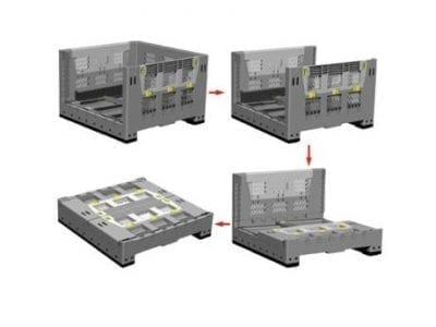 OZBIN Folding Pallet Bin Diagram