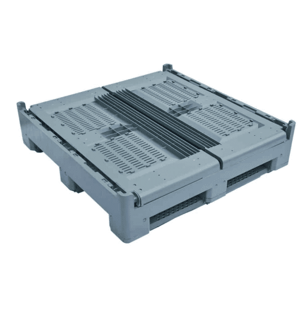 OZCRATE Foldable Plastic Pallet Bin Collapsed