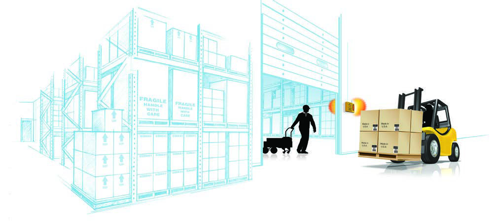 Overhead Door collision alert sensor traffic