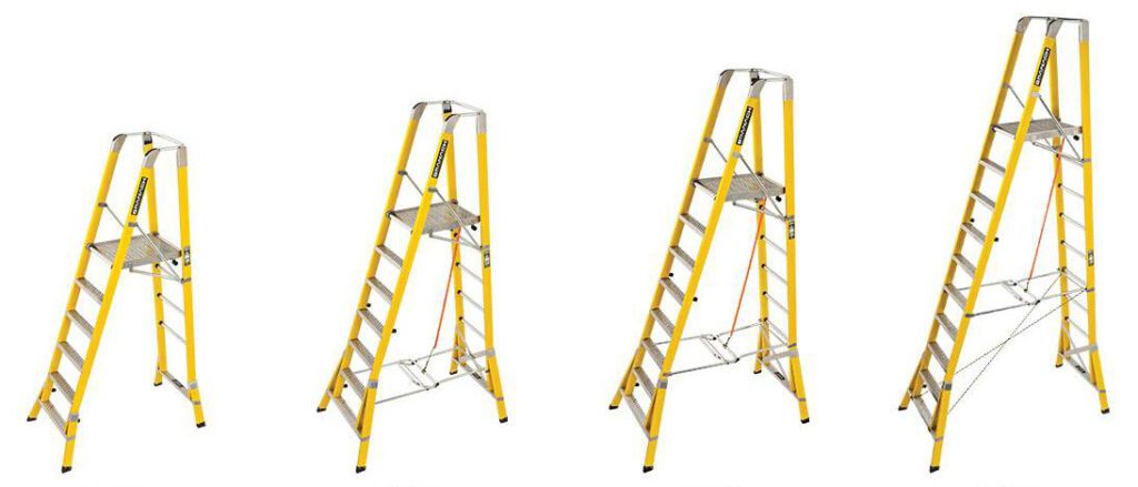 Platform Steps Folding Fibreglass models 2