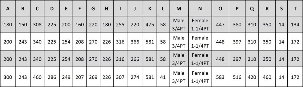 Pneumatic WInches AIR WINCH DIMS 2