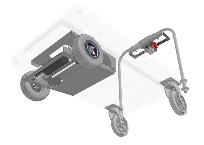 Powered Trolley Bolt On Drive Unit end mount front corner below 2