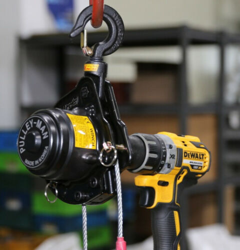 Pulley man portable winch