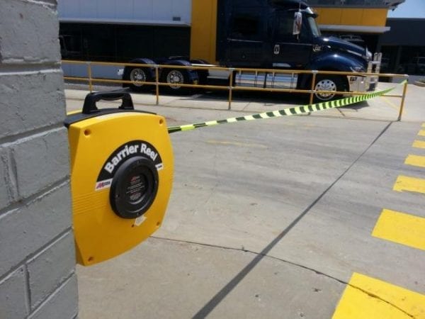 Retractable Safety Barrier Reel Application