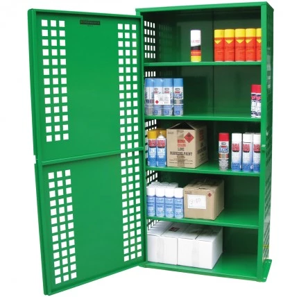 SAC005 Aerosol Can Storage Cages full open