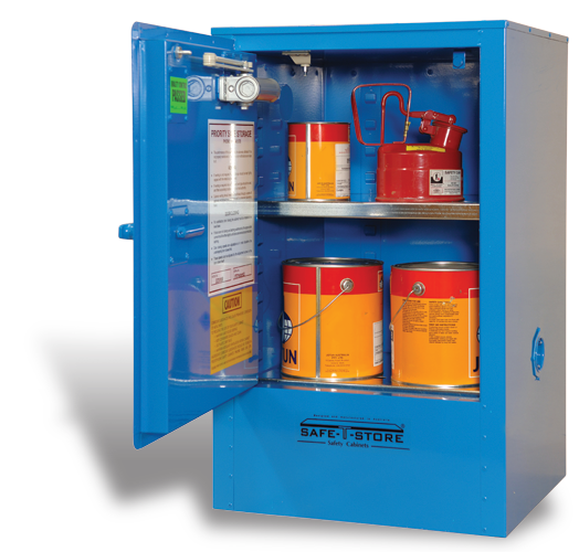 SC0308 Indoor Dangeros Goods Storage Cabinets open