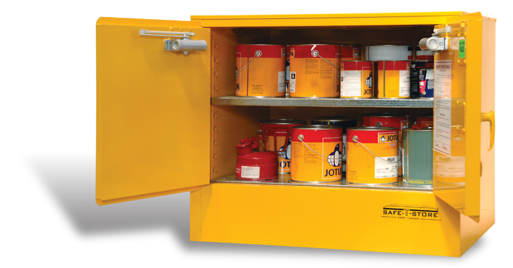 SC100 Indoor Dangerous Goods Storage Cabinets open