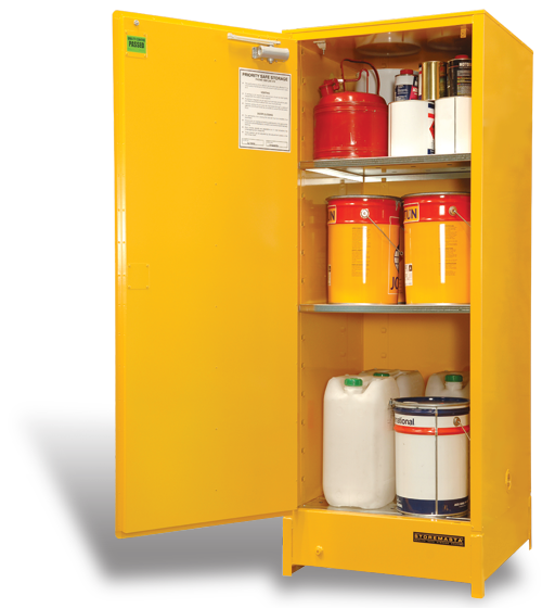 SC300 Indoor Dangerous Goods Storage Cabinets open