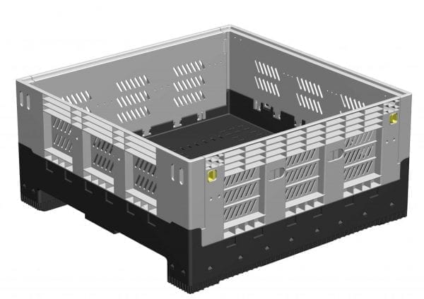 OZBIN Folding pallet bin – half height