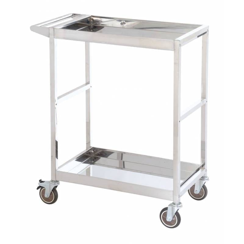 Stainless Steel Platform Trolleys Two Tiered
